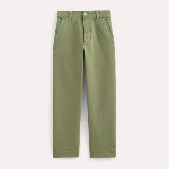 Everlane Women's Utility Straight-Leg Pant in Sagebrush, Size 8, Cotton/Twill - Picture 2 of 4
